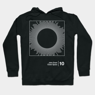 John Grant - Outer Space / Minimalist Style Graphic Artwork Design Hoodie